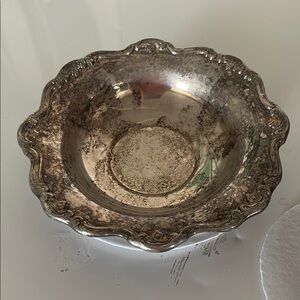 Vintage Gorham Heritage Silver Candy Bowl